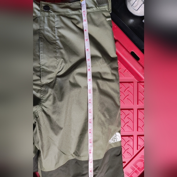 The North Face Olive and Dark Green Snow Pants. It Has 4 Small Holes. See Pictur - Picture 9 of 16